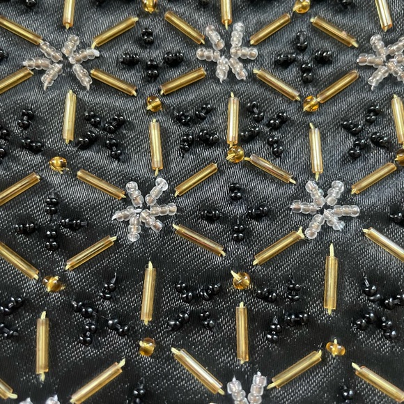 Vintage Regale LTD Black beaded Purse - Picture 7 of 9